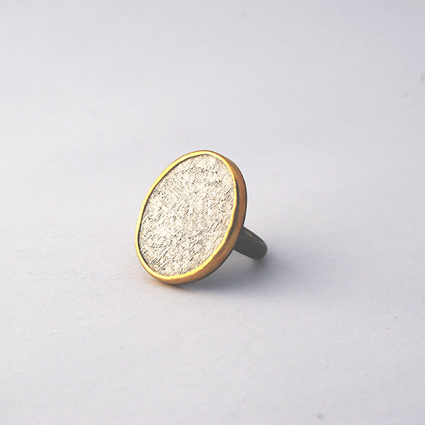 Silk Textured Portrait Ring